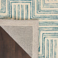 Interlock Ivory/Turquoise