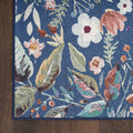 Nourison Washables Navy Multicolor