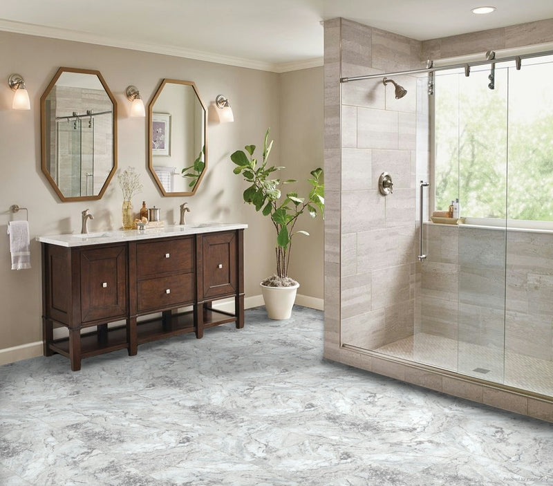 Alterna 16X16 Engineered Tile Gravity White