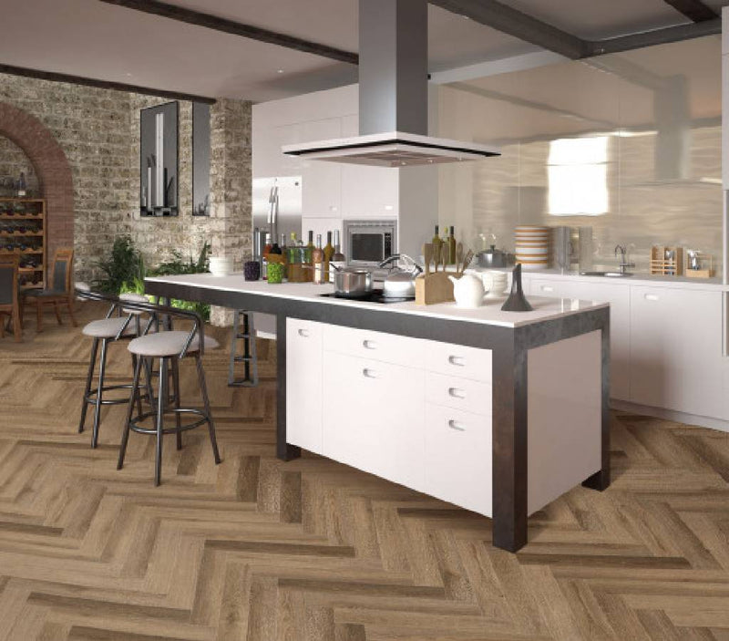 Coretec Plus Enhanced Herringbone Rome Oak