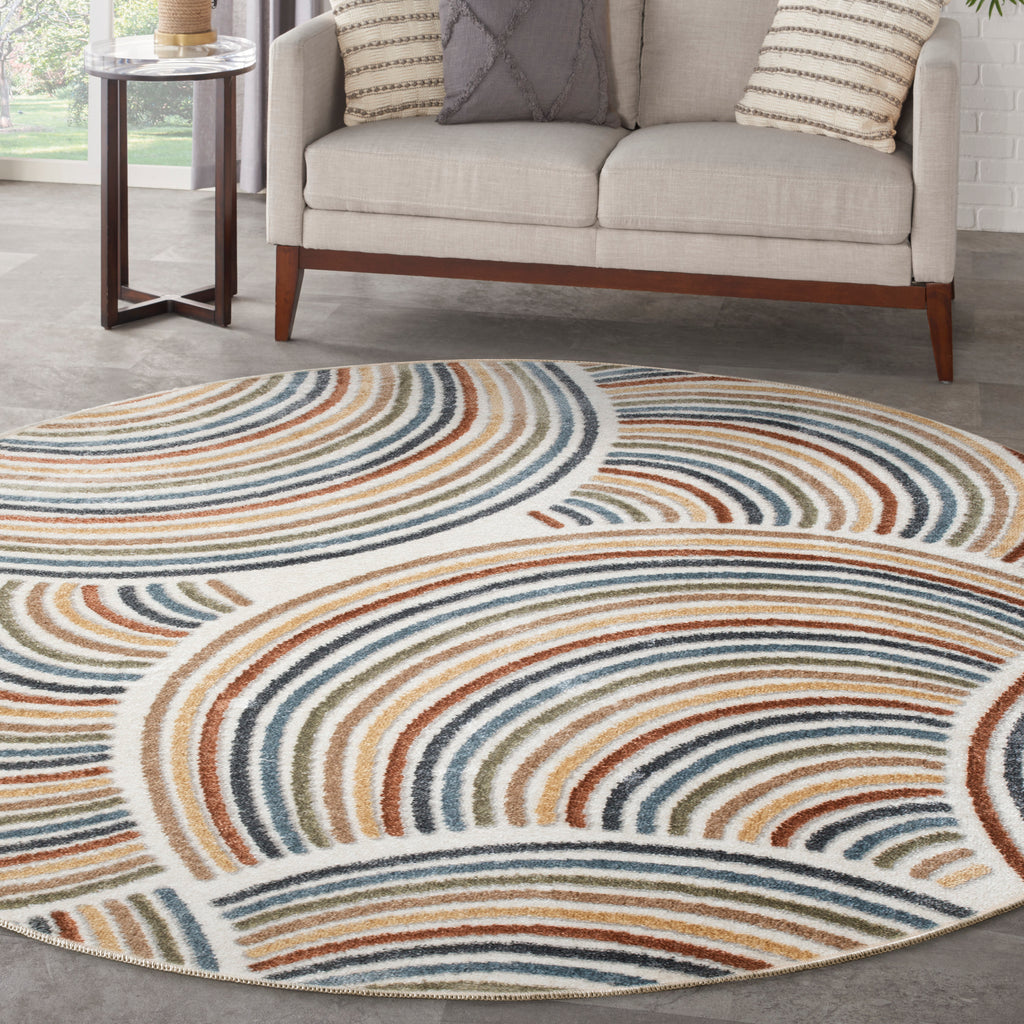 Astra Machine Washable Ivory Multicolor (ASW08)
