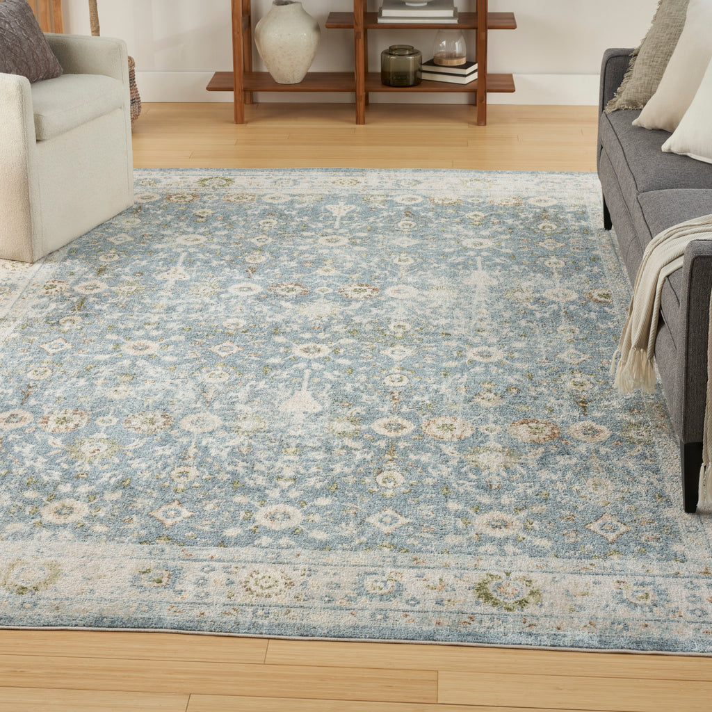 Astra Machine Washable Teal Beige