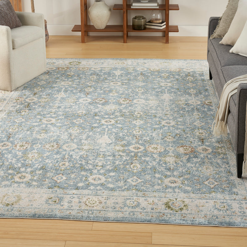 Astra Machine Washable Teal Beige
