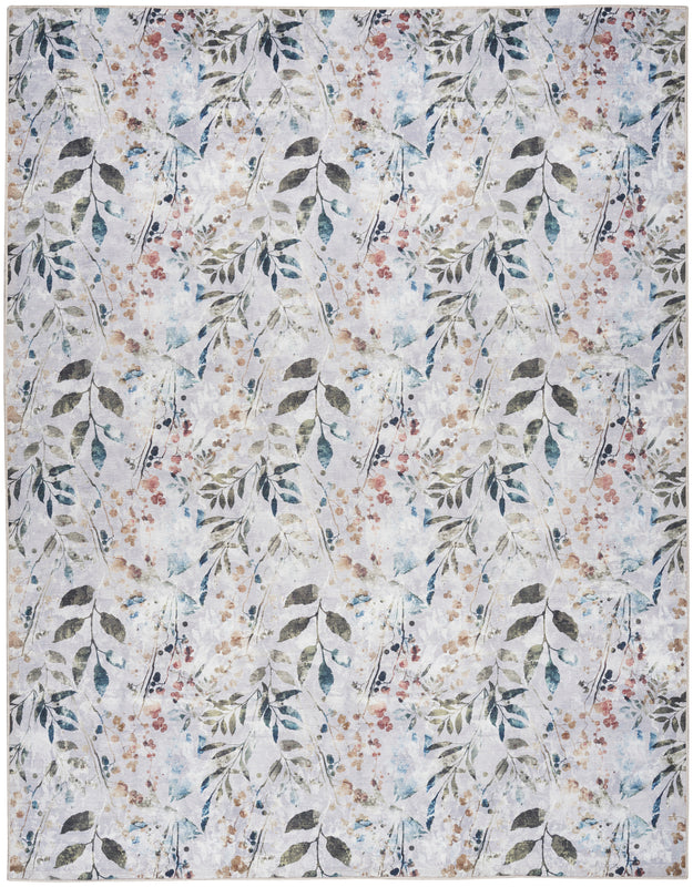 Nourison Washables Grey Multicolor
