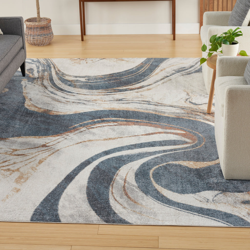 Astra Machine Washable Ivory Blue (ASW15)