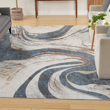 Astra Machine Washable Ivory Blue (ASW15)
