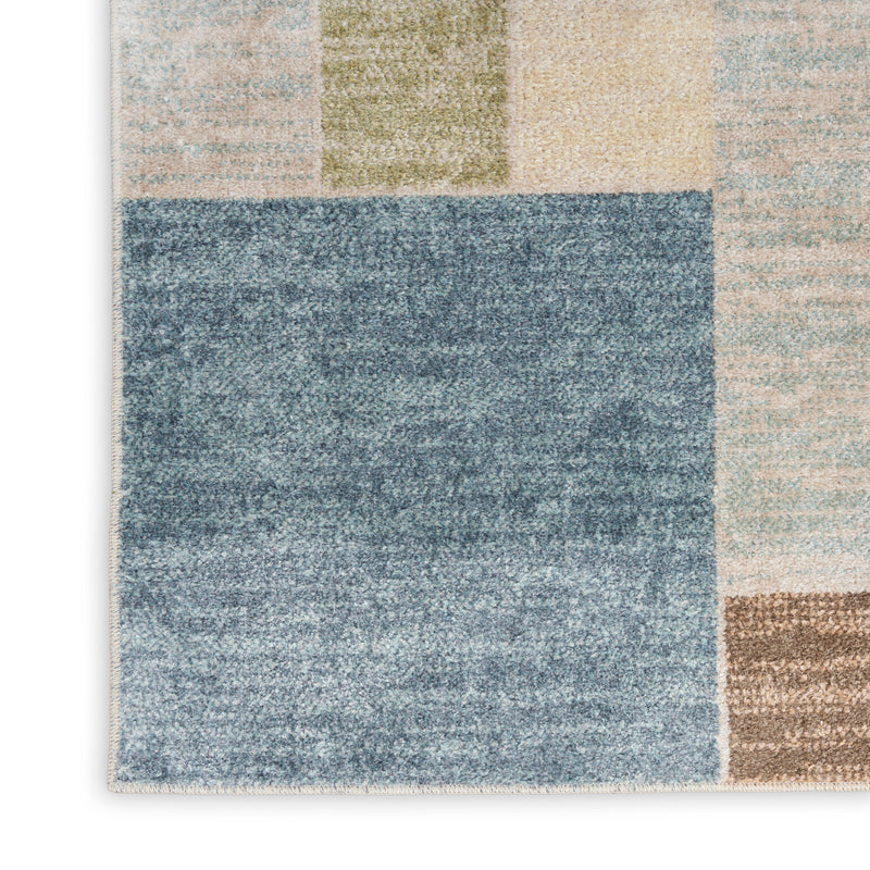 Astra Machine Washable Blue Green Multi