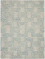 Interlock Ivory/Turquoise