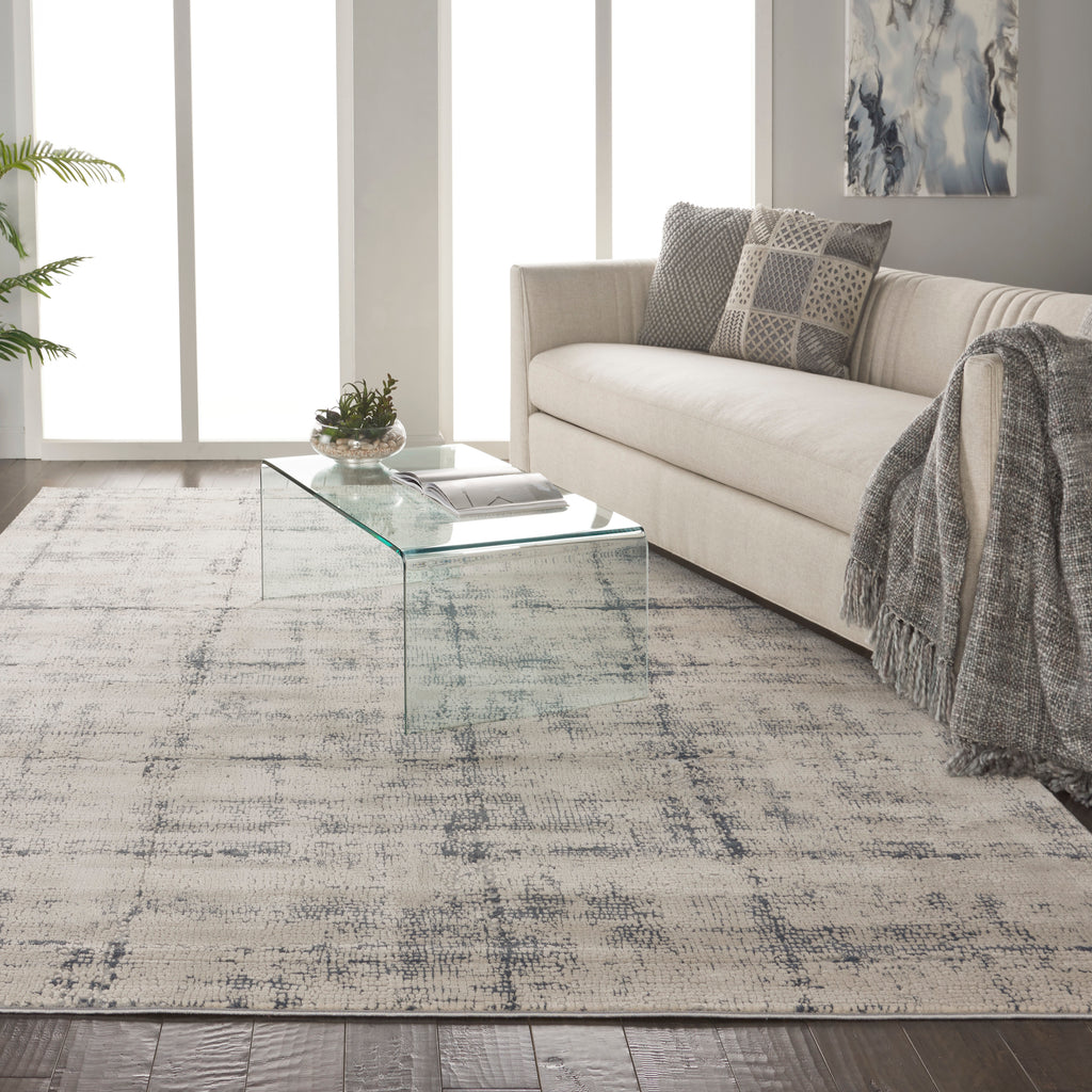 Rustic Textures Ivory/Blue