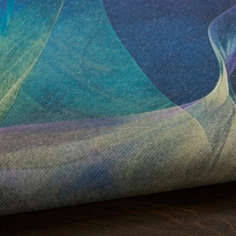 Nourison Washables Blue Multicolor