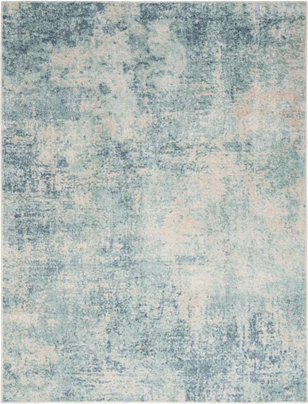 Astra Machine Washable Blue Ivory (ASW07)