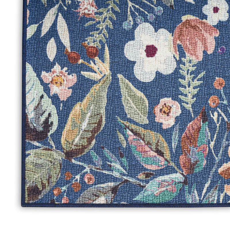 Nourison Washables Navy Multicolor
