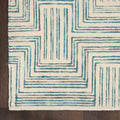 Interlock Ivory/Turquoise