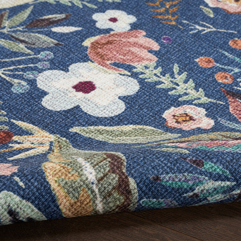 Nourison Washables Navy Multicolor