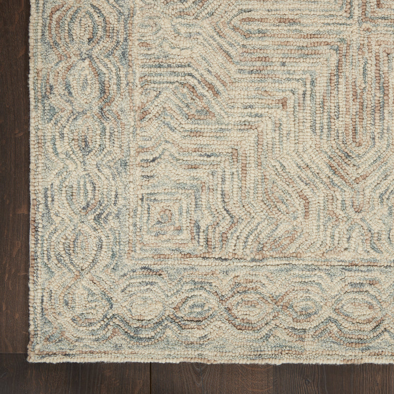 Interlock Blue Ivory