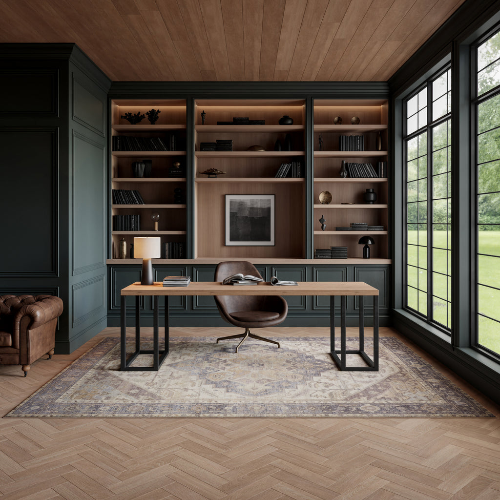 Vintage Washables Ivory Purple