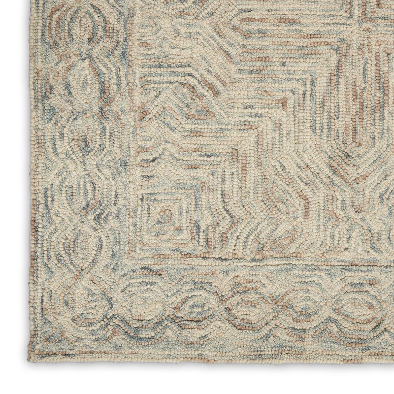 Interlock Blue Ivory