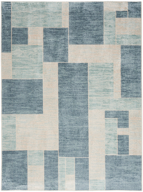 Astra Machine Washable Blue Ivory (ASW09)