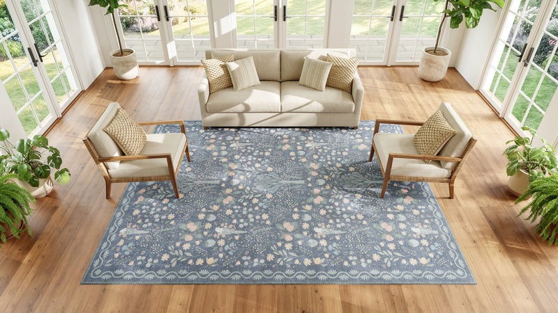 Botanical Washables Blue Multicolor (BOT04)