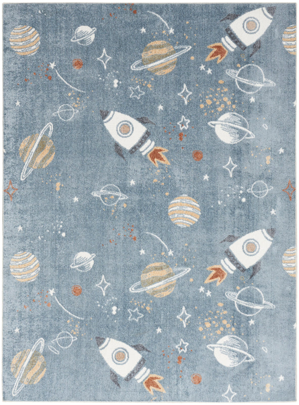 Astra Machine Washable Blue Multicolor