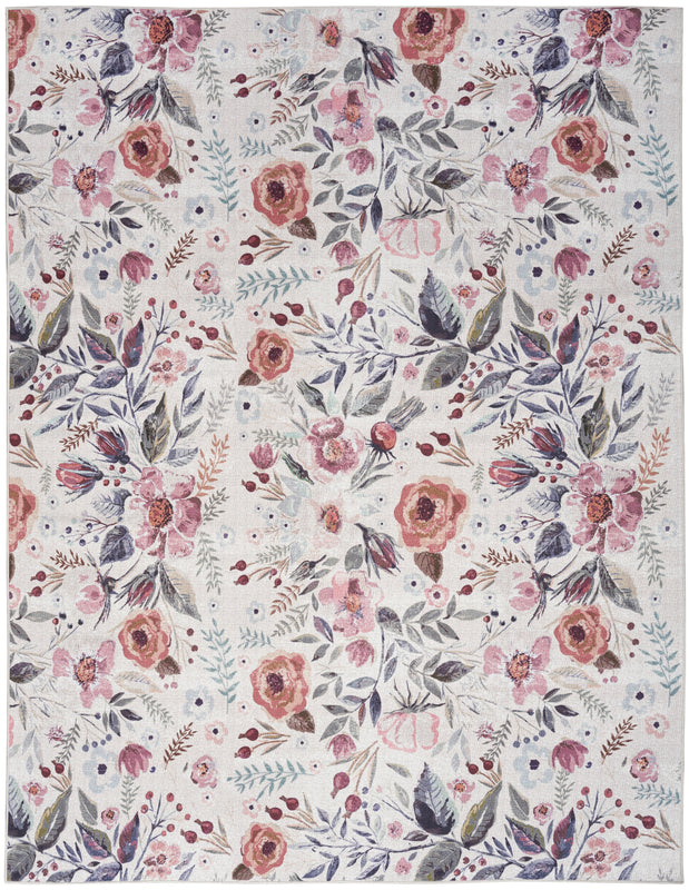 Nourison Washables Ivory Pink