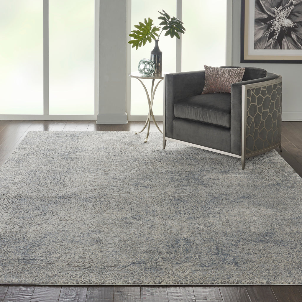 Rustic Textures Ivory Light Blue
