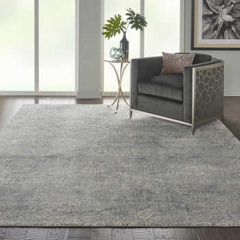Rustic Textures Ivory Light Blue