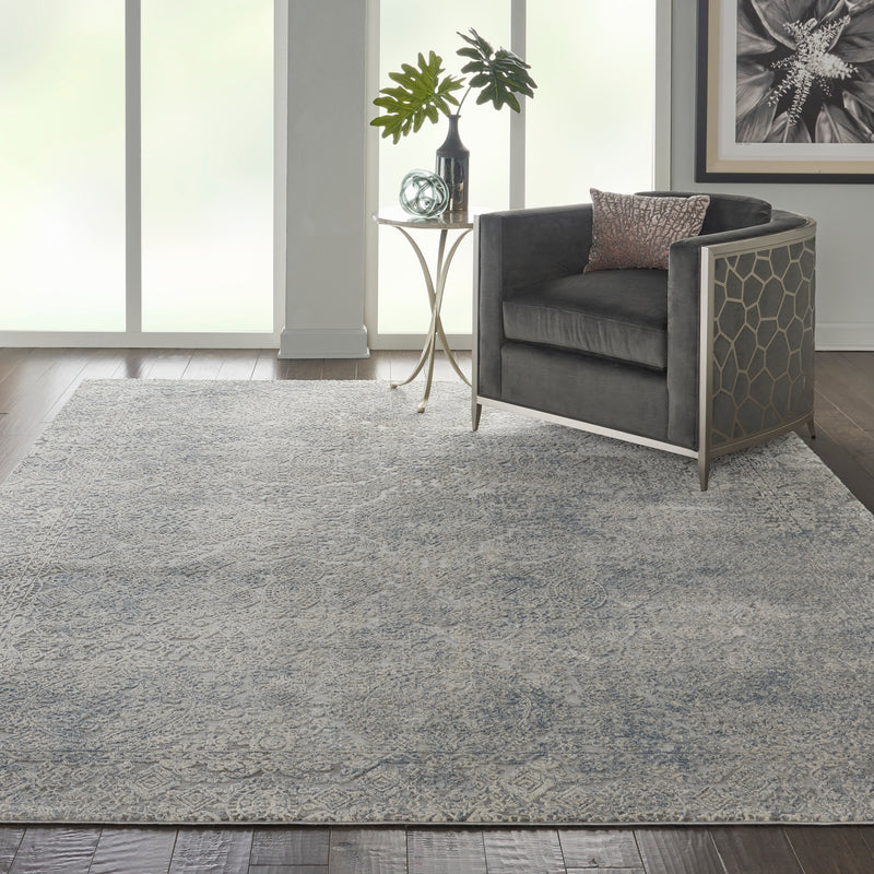 Rustic Textures Ivory Light Blue