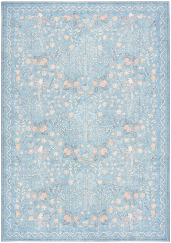 Botanical Washables Light Blue Multicolor