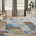 Astra Machine Washable Blue Green Multi